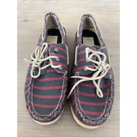 Sperry Other - Band of Outsiders x Sperry Boat Shoes Red Blue Size 10 Used No Box